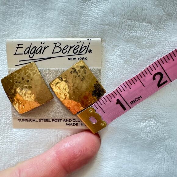 Bundle of 3 Pairs 80s Fashion Pierced Earrings Lerner, Edgar Berebi and Mervyns - Picture 3 of 12